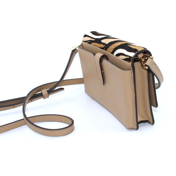 B5 MICHAEL KORS Jet Set Charm Logo Phone Crossbody Leather Calf Flap Bag - Picture 4 of 8